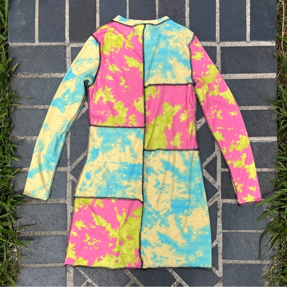 SOLD The Ragged Priest Hi Fi Tie Dye Long Sleeve Dress - Picture 2 of 7